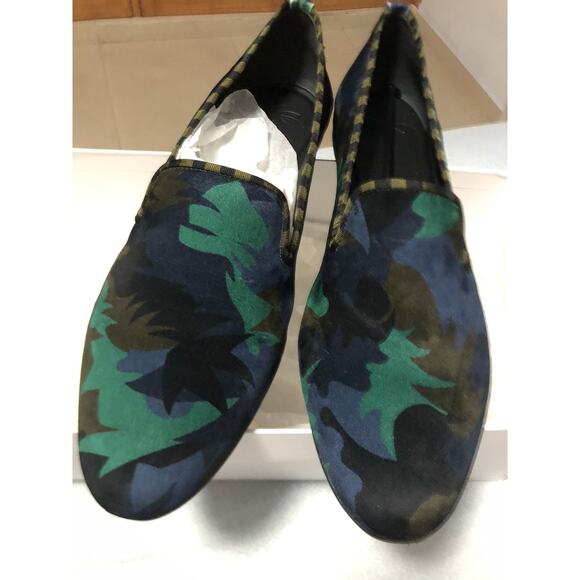 Tomas Maier Camo Palm Smoking slipper sz. 11 main image 7